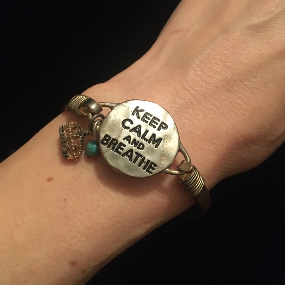 Silver and Gold Inspirational Bracelet